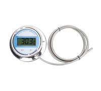 Garosa Termómetro Digital con Sonda Roscada de 2 M Medidor de Temperatura de Acero Inoxidable -50 a 200 ℃ para Cocina Tubería de Estufa Uso Industrial Sonda a Prueba de Agua