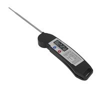 Garosa Termómetro Digital para Alimentos con Alarma de Temperatura de Lectura Instantánea Termómetro de Carne para Cocinar de Forma Rápida y Precisa para Barbacoa, Asar a la Parrilla, (BLACK)
