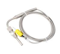 Garosa Termopar EGT Tipo K, Sonda de Temperatura de Gases de Escape de Acero Inoxidable con Punta Expuesta, Diseño Flexible para Aplicaciones de Alta Temperatura de hasta 2302 °F (#3)