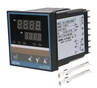 Garosa Termostato de Control PID Inteligente Termostato de Alta Precisión Temperatura Digital Temperatura Controlador Controlador con Carcasa Desmontable Extraíble 220V REX C700FK02-M