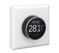 Garosa Termostato Inteligente con Pantalla TFT, Controlador de Temperatura Programable Semanal para el Hogar y la Oficina, Diseño de Perilla Fácil de Usar con Luz Ambiental Colorida
