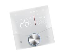 Garosa Termostato WiFi, Pantalla Táctil Digital, Controlador de Aire Acondicionado de Eficiencia Energética, 5 a 35 Celsius, para Uso en el Hogar y la Oficina (White)