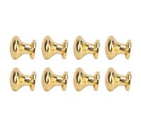 Garosa Tirador de Cabeza Redonda, Perillas de Metal para Casa de Muñecas, Juego de Manijas de Puerta a Escala 1:12 para Muebles en Miniatura, 8 Manijas de Metal Duraderas (Gold)