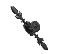 Garosa Tirador de Puerta de Gabinete Antiguo, Tirador de Aleación de Zinc, Perilla de Muebles Vintage para Armarios de Dormitorio y Cocina, Dorado de 4,72 Pulgadas (conjunto pequeño negro)