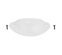 Garosa Tiradores vintage para cajones, tiradores de muebles con forma de concha, 10 unidades, 8 x 3,2 cm, hierro fundido, accesorios para gabinetes y armarios, tiradores decorativos vintage