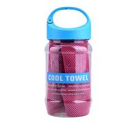 Garosa Toalla De Enfriamiento Super Transpirable Toalla Fresca para Hombres Mujeres Alivio De Enfriamiento Instantáneo Enfriamiento del Cuello Wrap Actividades Deportivas(Rojo),Toalla