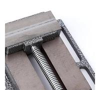 Garosa Tornillo de Banco para Perforación con Abrazadera, Acero de Primera Calidad con Amplia Apertura para Pulir y Grabar, Ideal para Carpintería y Piezas Pequeñas (GRAY)