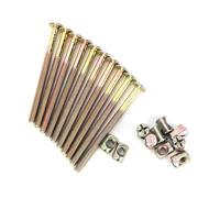 Garosa Tornillos Muebles 100mm con Tuercas Barril Clavija Acero Carbono 10 Piezas Conector Fijación Camas Sillas Cunas