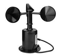 Garosa Transmisor de Sensor de Velocidad del Viento, Diseño de Plástico, Medición de Precisión, Fácil Instalación, para Estaciones de Monitoreo Meteorológico, Aviación Marina, Plantas de Energía