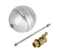 Garosa Válvula de Bola Flotante Ajustable DN15 G1/2, Latón Rosca Macho para Sensor de Nivel de Agua, Válvula Flotador para Tanque y Piscina Acero Inoxidable