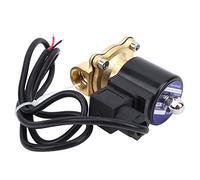 Garosa Válvula Solenoide de Latón Normalmente Cerrada de Acción Directa con Bobina Impermeable 2A-160-15 G1/2in para Aplicaciones de Agua y Gas (DC24V)