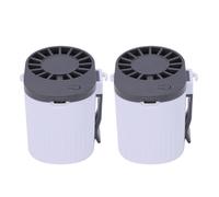 Garosa Ventilador de Cintura Portátil, Rotación de 360°, Clip, 3 Velocidades, Recargable, Batería de 2x1800mAh, con Correa para el Cuello, Soporte de Mano y de Escritorio, 5 Modos de