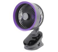 Garosa Ventilador Oscilante Automático, 100 Velocidades, bajo Nivel de Ruido, Carga Tipo C, Pequeño Ventilador de Escritorio con Pantalla LED y Botones Táctiles, para Dormitorio, Sala