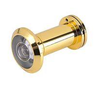 Garosa Visor de Puerta con ángulo de Visión Amplio de 200 Grados, Mirilla de Latón para el Hogar, la Oficina y el Hotel, 16 Mm de Diámetro, 35-60 Mm de Espesor de Puerta (GOLD)