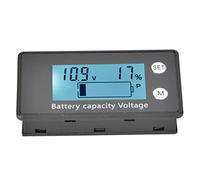 Garosa Voltímetro Digital LCD Medidor de Voltaje Portátil CC 8 a 100 V con Pantalla LCD 1 por Ciento de Precisión 2 Lecturas por Segundo para Vehículos con Batería Equipo Industrial Solar ((10-100V)