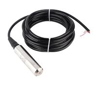 Garosa YB-2J-F Transmisor de Nivel de Líquido 4-20 MA Cable de 5 M Sensor de Nivel de Agua 12-32 VCC con Sonda de Acero Inoxidable IP68 304 para Monitoreo de Tanques de Agua (0-9m)