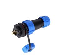 Garosa Zócalo de Enchufe de Aviación, Conector de Plástico de 2 Pines IP67, Zócalo de Brida Duradero para Cableado Eléctrico Al Aire Libre (2 pines)