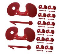 GAROZATION 100 Gafas Antipicoteo para Pollos Rojas, Anteojeras de Plástico sin Ataduras, Tamaño Pequeño para Granjas y Crianza de Aves de Corral, Protección contra Conflictos Color Aleatorio