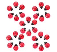 GAROZATION 100 Piezas Figuritas de Mariquitas de Resina para Decoración de Jardín Accesorios Micro Paisaje DIY Ornamentos Pequeños para Casa de Muñecas y Proyectos Creativos