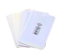 GAROZATION 10piezas Unidades de Funda de Tarjetas con Protección RFID Funda de Aluminio Antiescaneo y Antidesmagnetización para Identidad Crédito y Tarjetas de Transporte