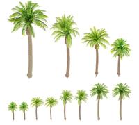 GAROZATION 12 Piezas Mini Palmeras Modelo de Árboles de Paisaje Miniatura para Decoración de Maquetas y DIY Accesorios para Mesa de Arena Figuras de Plantas Artificiales Realistas Variados