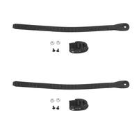 GAROZATION 2 Juegos de Correas de Patín Ajustables Hebilla Negra y Tornillos, Accesorios de Skate para Patines de Velocidad, Correas de Fijación Portátiles para Patinaje sobre Ruedas y Hielo