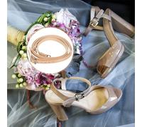 GAROZATION 2 pares Correas Ajustables para Zapatos de Tacón con Hebillas Desmontables Antideslizantes para Soporte de Tobillo para Mujer y Chica Accesorios para Evitar Tacones Suelten