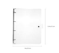 GAROZATION 2 piezas Cubierta Transparente para Archivador Reutilizable Funda Protectora de Plástico para Cuaderno de Anillas de Fácil de Limpiar y Resistente para Oficina y Estudio