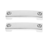 GAROZATION 2 Piezas Stainless Steel Webbing Clamp Plate For Strap Anchor Deck Hinge Mounting Bracket Compatible with Bimini Hardware and Boat Tie Down Systems