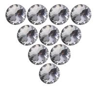 GAROZATION 20 Botones de Cristal para Tapicería Sofá y Cabecero Diy, Tachuelas Decorativas Plateadas Diseño Flor de Bauhinia, Accesorios para Manualidades y Muebles, Kit 20 Piezas