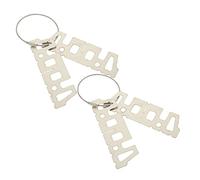 GAROZATION 2piezas Soporte Inoxidable para Estufa De Camping Marco Resistente para Cabeza De Horno Exterior Parrilla Portátil Ligera