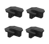 GAROZATION 4 Piezas Protector de Patas de Silla de Camping, Pies de Silla de Camping, Plástico, Negro, 5x5x2cm, para Lawn Chair y Camp Stool, Hogar y Aventura al Aire Libre