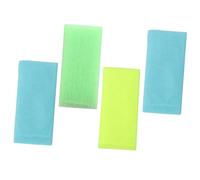 GAROZATION 4 piezas Toallas de Baño Exfoliantes de Nylon para Ducha y Cuidado Corporal Paños Exfoliantes Resistentes con Doble Costura Uso Húmedo y Seco para Hombres y Mujeres Limpieza