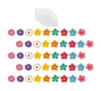 GAROZATION 45 Piezas Tarjetas de Papel Superficie para Escribir Flores Realistas y Formas Precortadas para Aula Adecuado para de Paredes en Fiestas y
