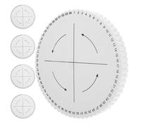 GAROZATION 5 Discos para Tejer Pulseras Kumihimo Disco Redondo de Espuma 15X15 CM 64 Ranuras Numeradas Herramienta Reforzada para Trenzar Hilos Kit Portátil para Manualidades y Joyería