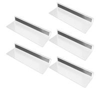 GAROZATION 5 Divisores de Estante de Plástico PVC para Supermercado Diseño en Ángulo Recto de 90°, Anticaída y Organizador para Cocina y Tienda