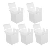 GAROZATION 5 Piezas Buzón de Sugerencias Plegable Blanco con Ranura, Caja de Colección de Tarjetas Segura y Práctica con Soporte Desmontable para Sala de Reuniones