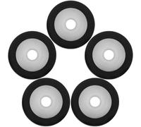 GAROZATION 5 Rodillos de Presión de Plástico Negro para Reproductor de Casetes, Alta Durabilidad y Resistencia, Ideales para Reemplazo de Rodillo de Presión