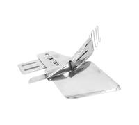 GAROZATION Accesorio para Máquina de Coser Industrial Doblador Metálico Doble Pliegue para Costuras y Acabados Compatible con Máquinas de Coser Ligero y Resistente para Tejidos Ligeros