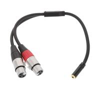 GAROZATION Adaptador Xlr a Mini Xlr 0, 4m, Doble Apantallado, Negro