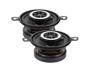 GAROZATION Altavoces para Coche 2 Piezas 3,5 Pulgadas Altavoces Coaxiales Bidireccionales Metal Negro Fácil Instalación Compatible para Vehículo Eléctrico