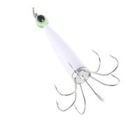 GAROZATION Anzuelo de Calamar Fluorescente para Pesca de Pulpo y Calamares en Agua Dulce Ojos y Material Resistente a Daños Color Aleatorio