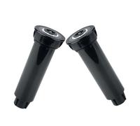 GAROZATION Aspersor Automático Emergente de Plástico ABS Negro 2 Piezas Ángulo Controlable para Césped y Riego de Jardín Sistema de Riego Automático para Áreas Verdes