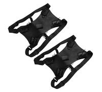 GAROZATION Bolsa de Espada de Cosplay para Espalda Doble Correa de Piel Sintética, Estuche para Transportar Dos Espadas, Mochila Ergonómica para Esgrima y Eventos al Aire Libre