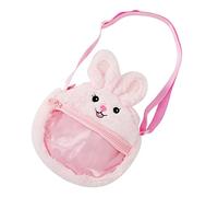 GAROZATION Bolsa De Peluche De Conejito para Monedas Teléfono y Niñas Bolso Bandolera Dibujos Animados para Usar La Escuela