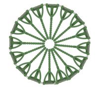 GAROZATION Broche Triangular en Forma de T para Ramilletes, 100 Unidades de Plástico Verde, Portabroches DIY para Bodas y Fiestas, Alfileres para Boutonniere y Material de Decoración