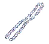 GAROZATION Cadena para Bolso DIY de Acrílico Transparente Ab Correa de Repuesto para Bolso de Mujer 30x20 Cm Accesorio Versátil y Bandolera