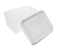 GAROZATION Caja de Fermentación para Masa de Pizza Pequeña 4L Tapa Recipiente Apilable de Plástico PP Seguro para Refrigerador Bandeja Reutilizable para Fermentar y Almacenar Masa Casera