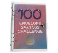 GAROZATION Carpeta de Gran Capacidad 100 Bolsillos de Plástico y Metal para Gestionar Dinero y Elaborar Presupuestos de Forma Práctica y Organizada
