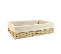 GAROZATION Cesta Organizadora de Almacenamiento Tejida Pequeña de Papel con Forro Extraíble Beige Cesta para Artículos de Escritorio y Decoración del Hogar Organizador Multifuncional